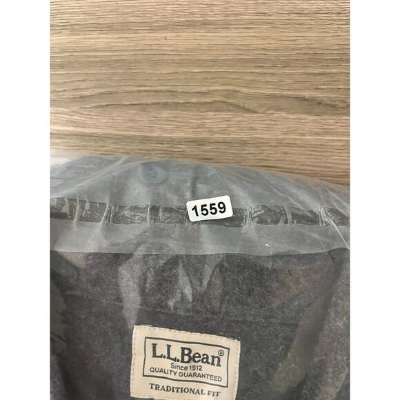 LL Bean Men's Shacket L Regular Gray Long Sleeve Button Up Gorpcore Pockets - Picture 12 of 12